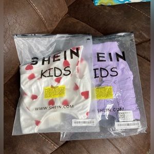 NEW girls Onesie’s W/ matching head band Shien bundle Size 6-9M